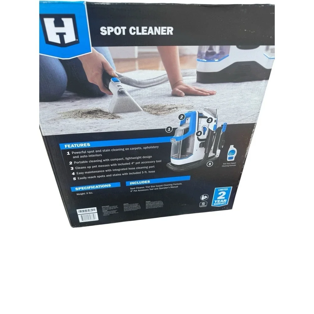 HART Corded Spot‎ Cleaner with Pet Accessory Tool, 51oz Tank & 5 Foot Hose NEW